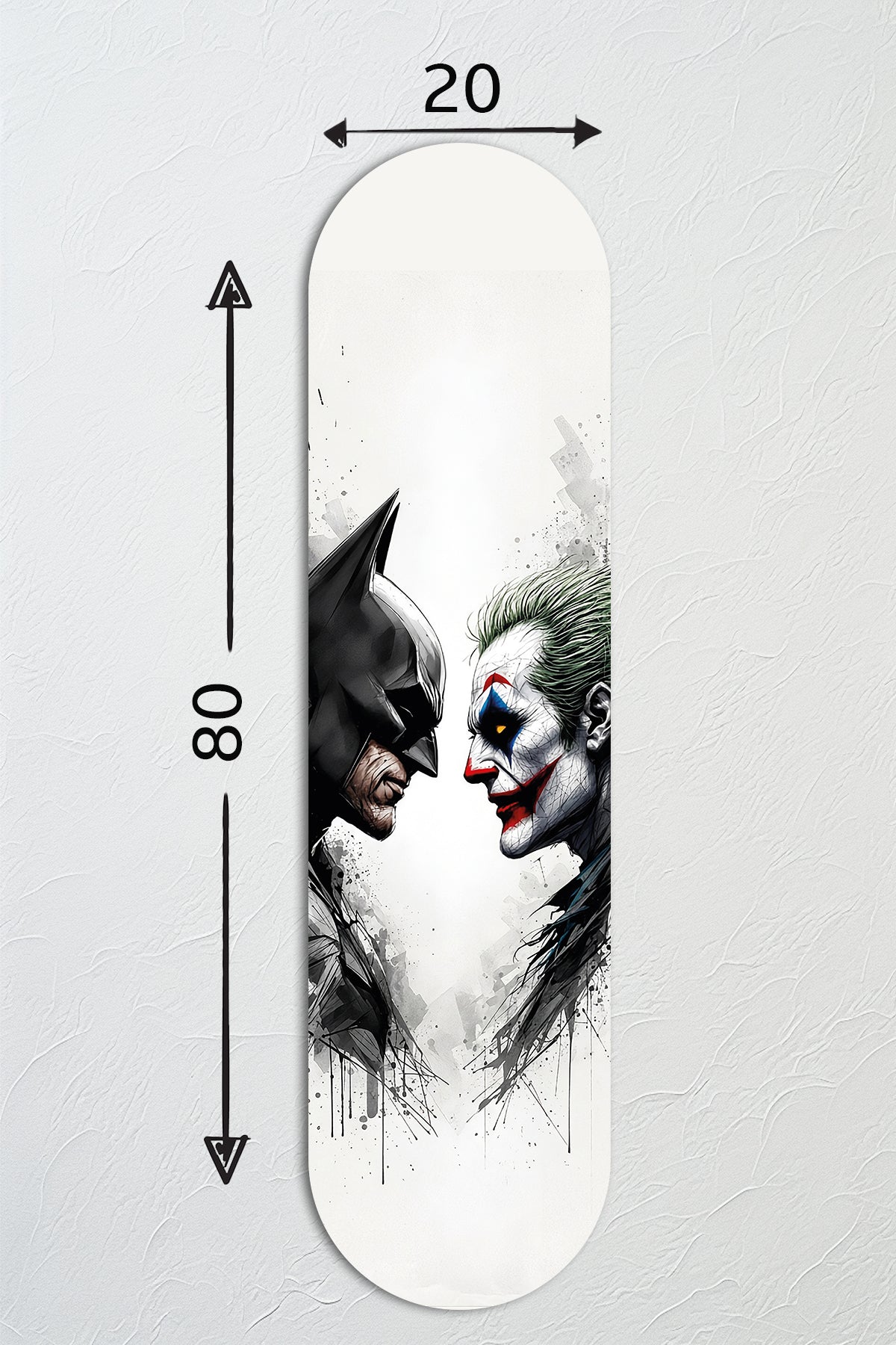 Cam Kaykay Tablo | Batman & Joker | 80cm x 20cm