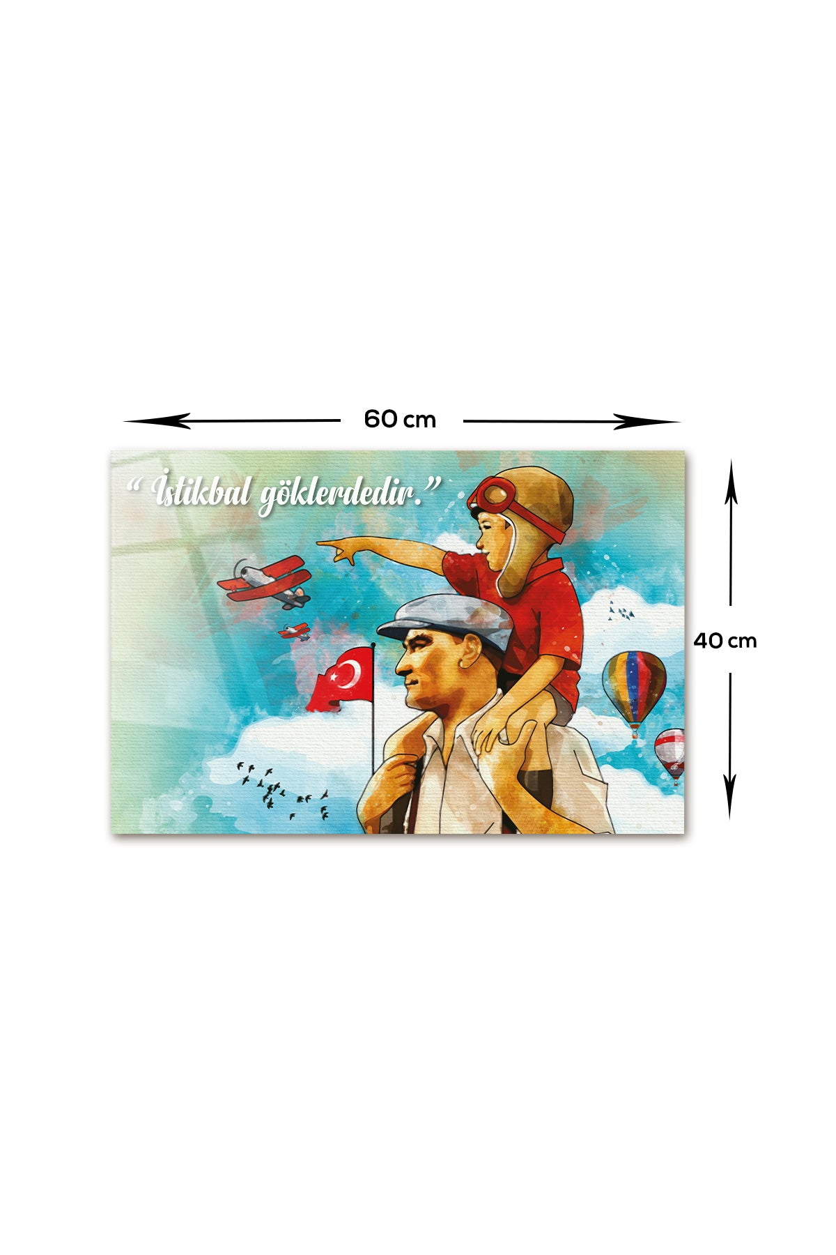 Cam Tablo | Atatürk Serisi | 22 | 40cm x 60cm