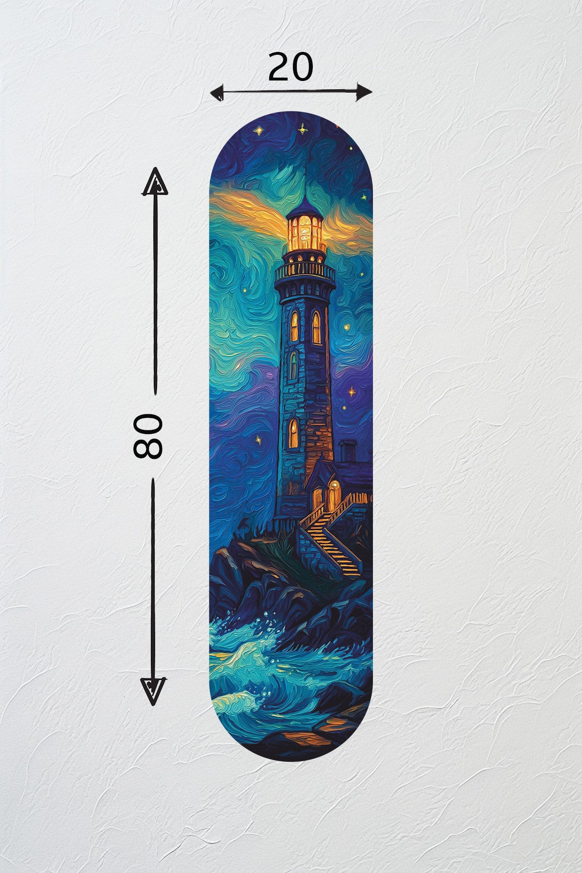Cam Kaykay Tablo | Fenerin Nöbeti | 20cm x 80cm