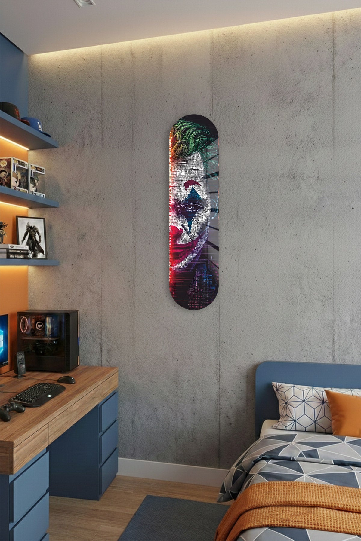 Cam Kaykay Tablo | Joker | 20cm x 80cm