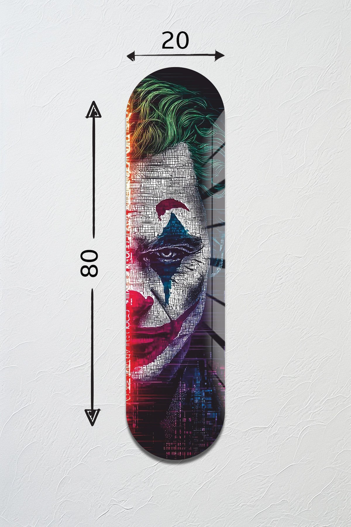 Cam Kaykay Tablo | Joker | 20cm x 80cm
