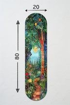 Cam Kaykay Tablo | Kır Çiçekleri Fısıltısı | 20cm x 80cm