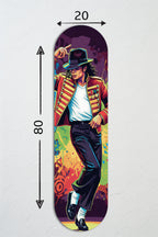 Cam Kaykay Tablo | Ay Yürüyüşçüsü -Michael Jackson | 80cm x 20cm