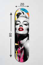 Cam Kaykay Tablo | Marilyn Monroe Pop Art | 80cm x 20cm