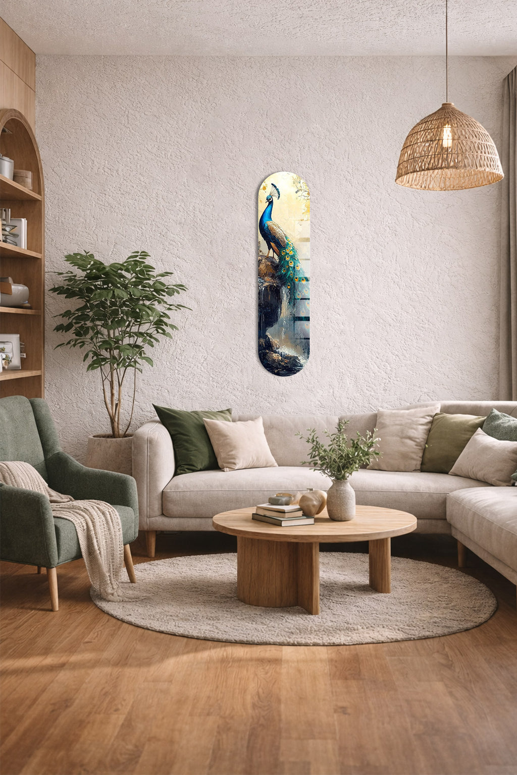 Cam Kaykay Tablo | Mavi Asalet | 20cm x 80cm