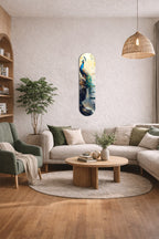 Cam Kaykay Tablo | Mavi Asalet | 20cm x 80cm