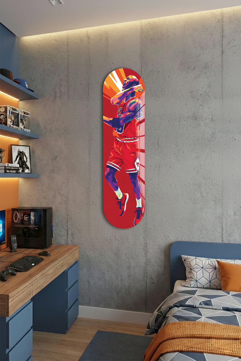 Cam Kaykay Tablo | MJ-Cesur Basket | 80cm x 20cm