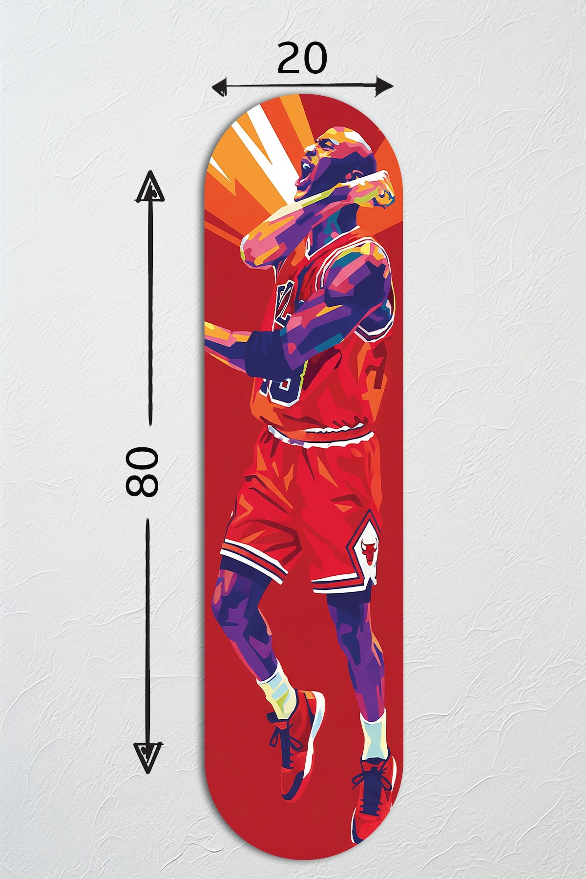 Cam Kaykay Tablo | MJ-Cesur Basket | 80cm x 20cm