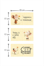 3'lü Cam Kesme Tahtası | Home Sweet Home | 17cm x 29cm