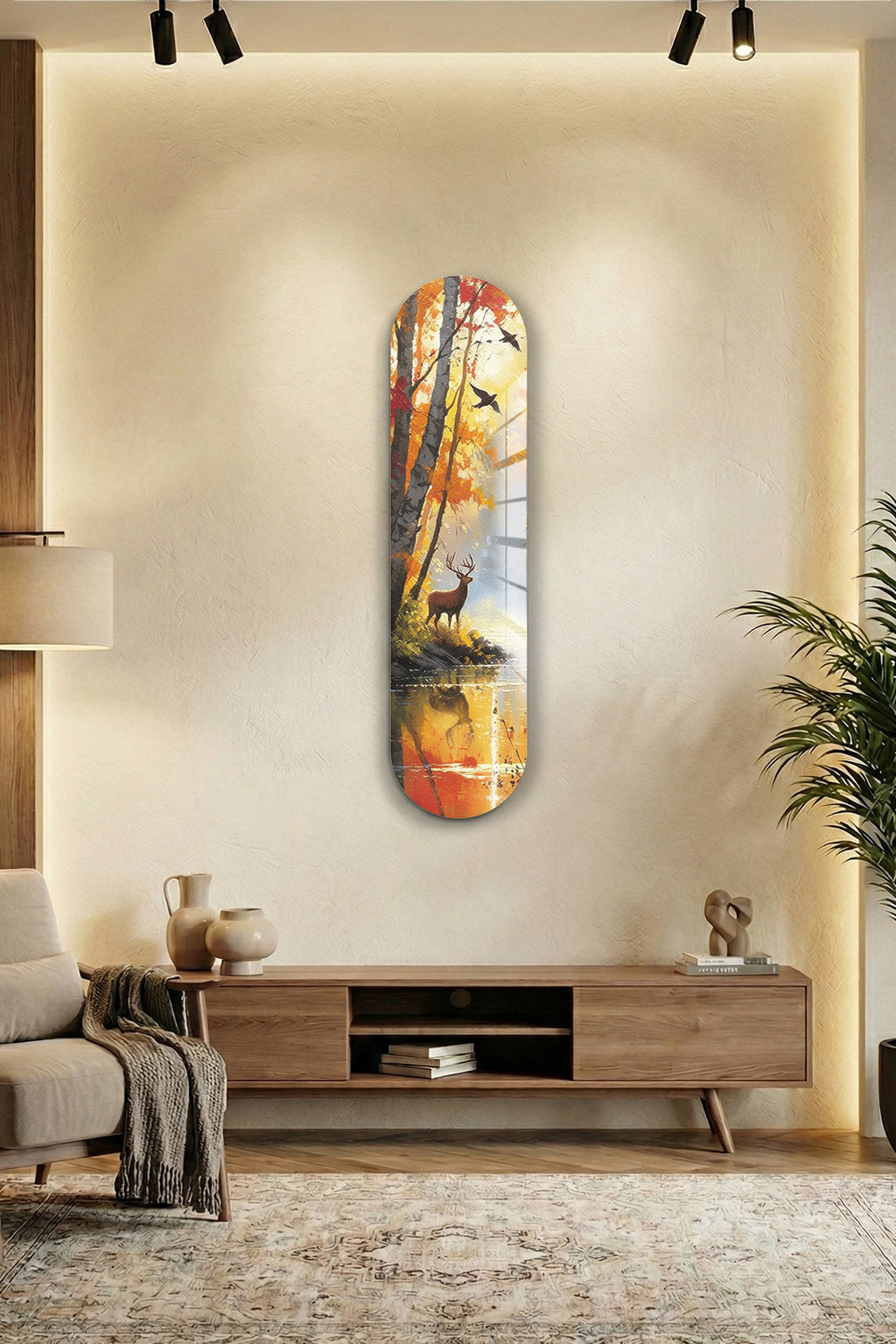 Cam Kaykay Tablo | Orman Rüyası | 20cm x 80cm