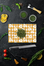 Cam Kesme Tahtası - Cam Kesme Tablası | Papatya Bahçesi | 20cm x 30cm