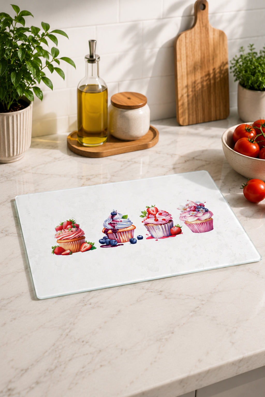 Cam Kesme Tahtası - Cam Kesme Tablası |Şekerli Renkler | 20cm x 30cm