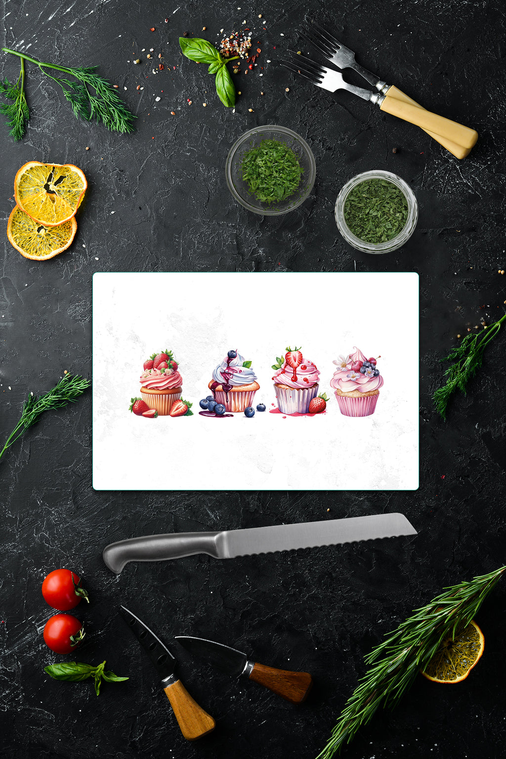 Cam Kesme Tahtası - Cam Kesme Tablası |Şekerli Renkler | 20cm x 30cm