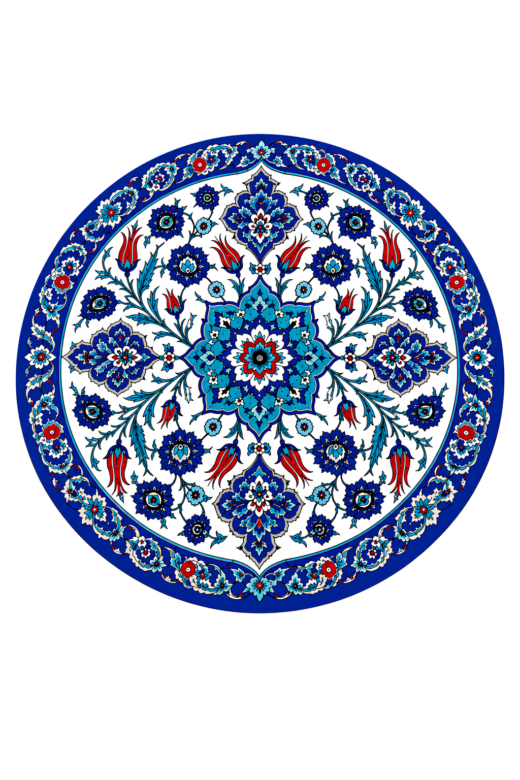 Masa Camı | Çini Art Koleksiyonu | Sultanbahçe Serisi | çap90