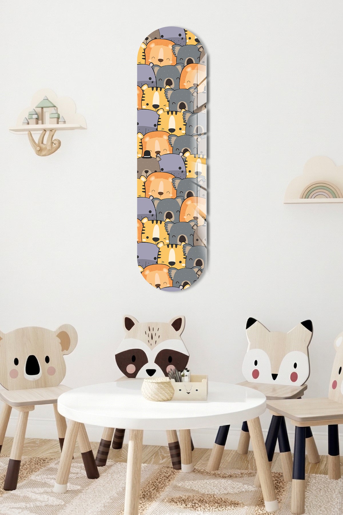 Cam Kaykay Tablo | Tatlı Rüyalar Çetesi | 80cm x 20cm