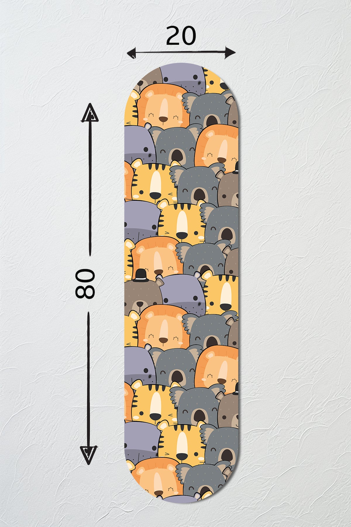 Cam Kaykay Tablo | Tatlı Rüyalar Çetesi | 80cm x 20cm