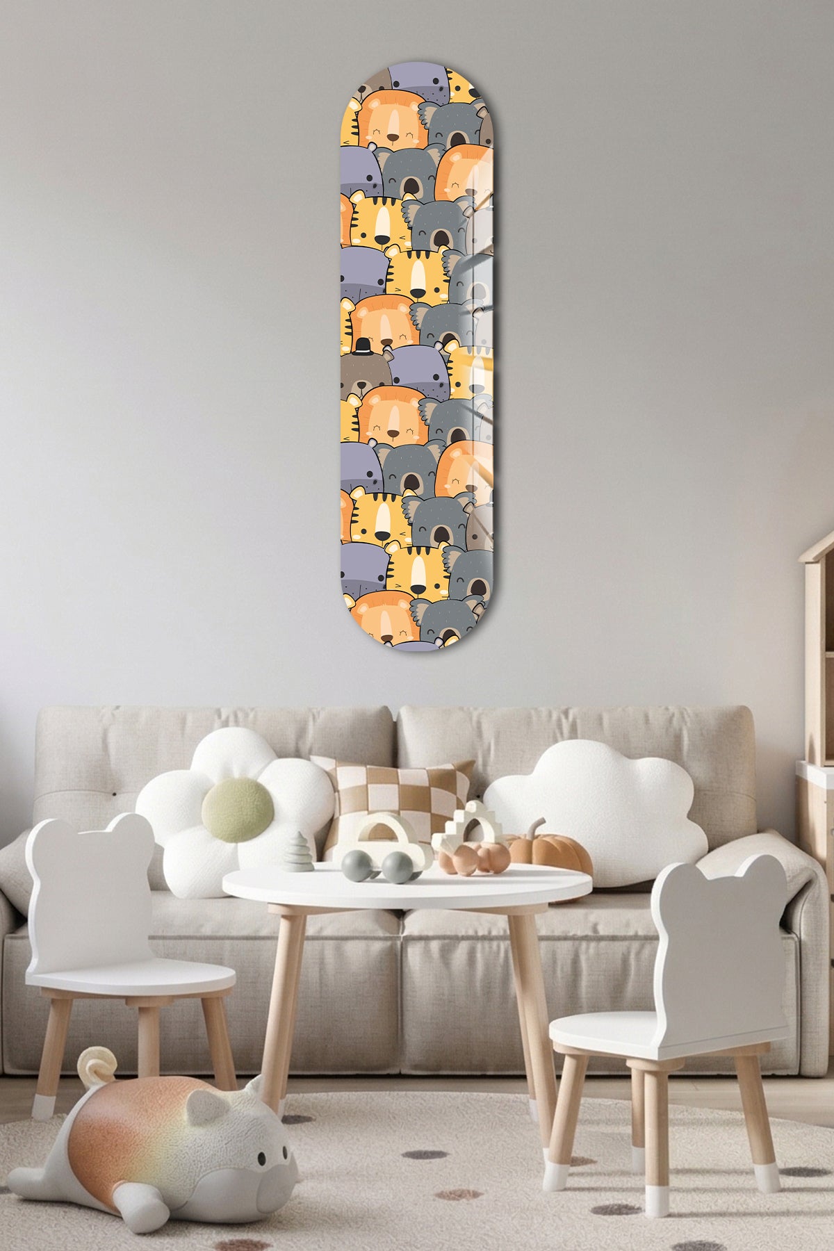 Cam Kaykay Tablo | Tatlı Rüyalar Çetesi | 80cm x 20cm